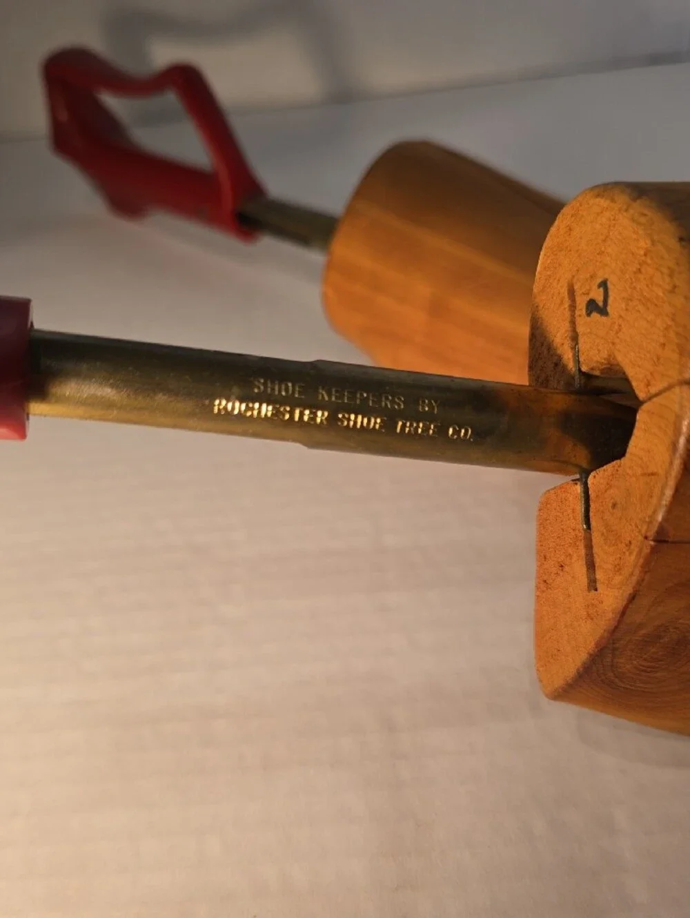 Wooden Florsheim Shoe Trees with Red Handles - Men Shoe Care